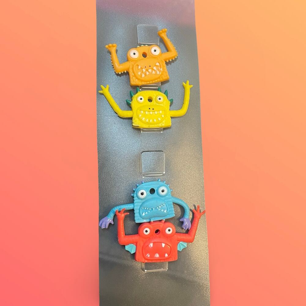 Genuine Fred FreaKeys Monster Key Covers Set of 4 Colorful Keycap Identifier